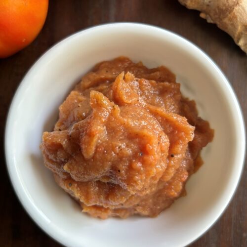 Tomato Apple and Ginger Chutney