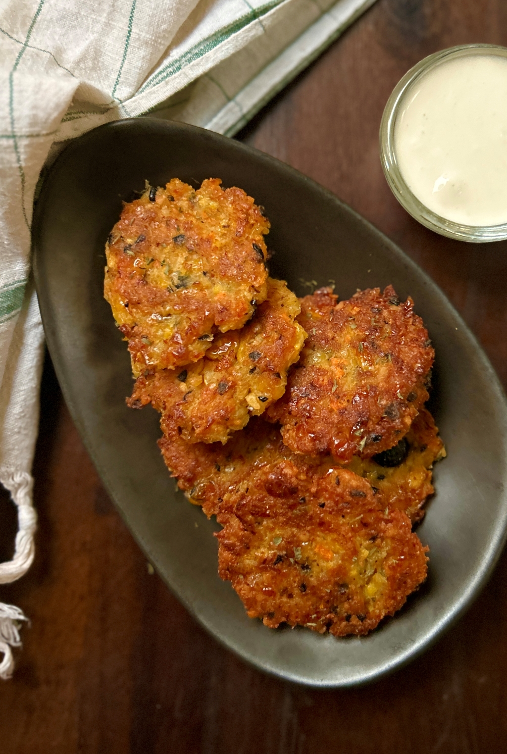 Chickpea and Corn Fritters