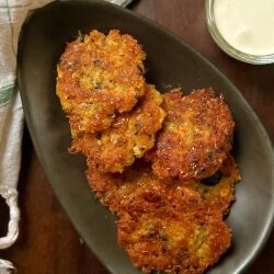 Chickpea and Corn Fritters